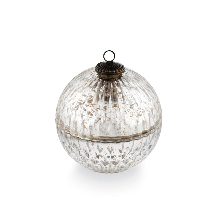 Balsam & Cedar Silver Mercury Ornament Candle