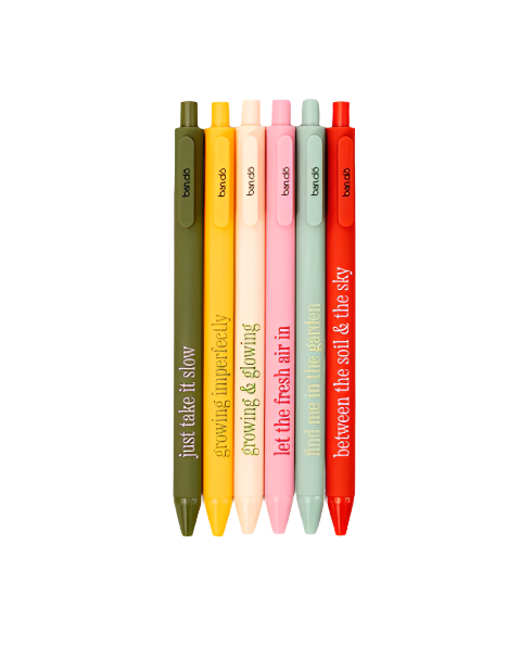 Ban.Do Write On Gel Pen Set - Garden Sayings