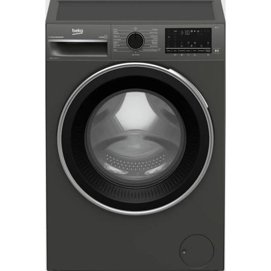 Beko Front Load Washing Machine A+++, 15Programs, 8KG, 1400RPM, Manhattan Grey