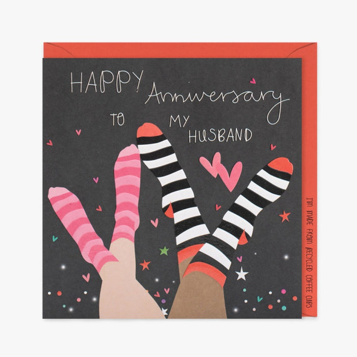 Belly Button Husband Anniversary Greetings Card