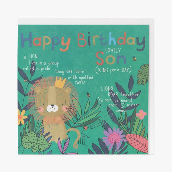 Belly Button Wonderful World  Son Birthday Greetings Card
