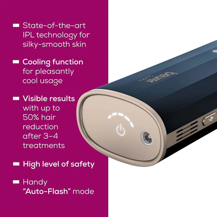 Beurer Long Lasting Hair Removal, 100000 Light Pulses, 5Levels Targeting an Area, Black