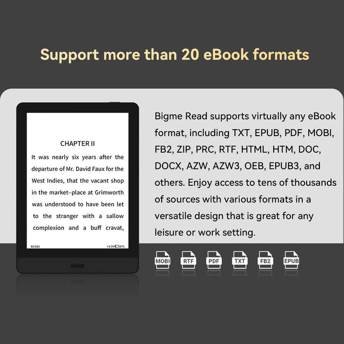 Bigme Read-6inch Dedicated book Reader 6-7'' E-book E-ink E-note E-paper E-reader Epaper kindle spo-cs-disabled spo-default spo-disabled spo-notify-me-disabled Morden remarkable Eink Tablet for digital reading