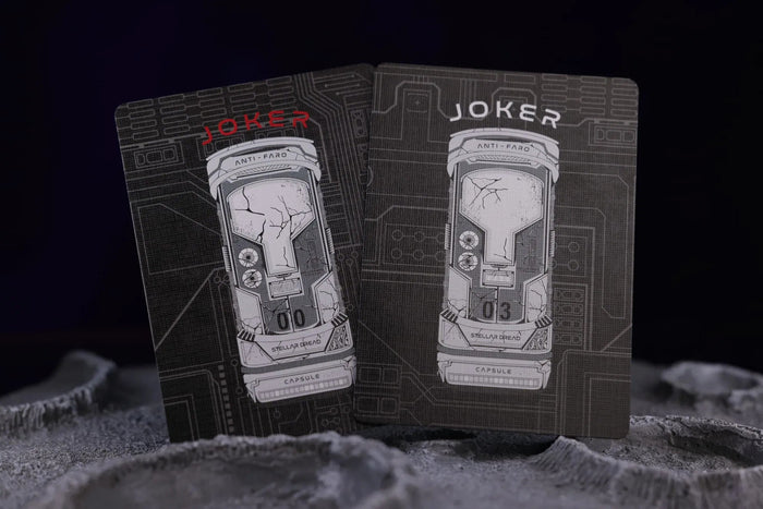Black Stellar Dread Playing Cards - AI Special Edition