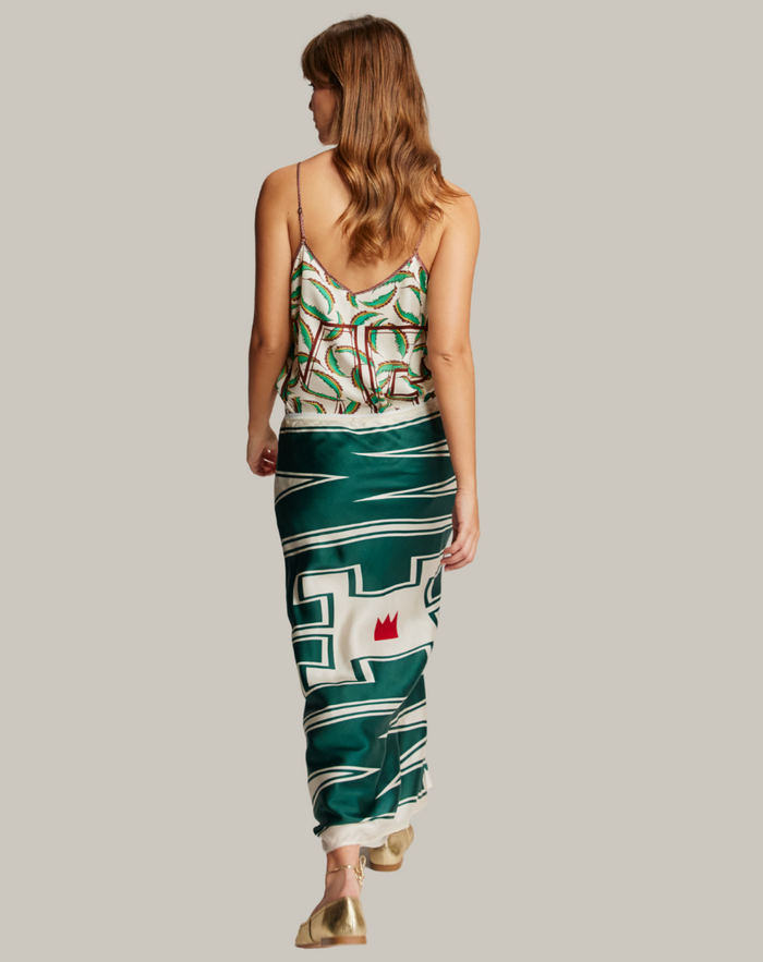 Blakely Sporty Jade Slip Skirt