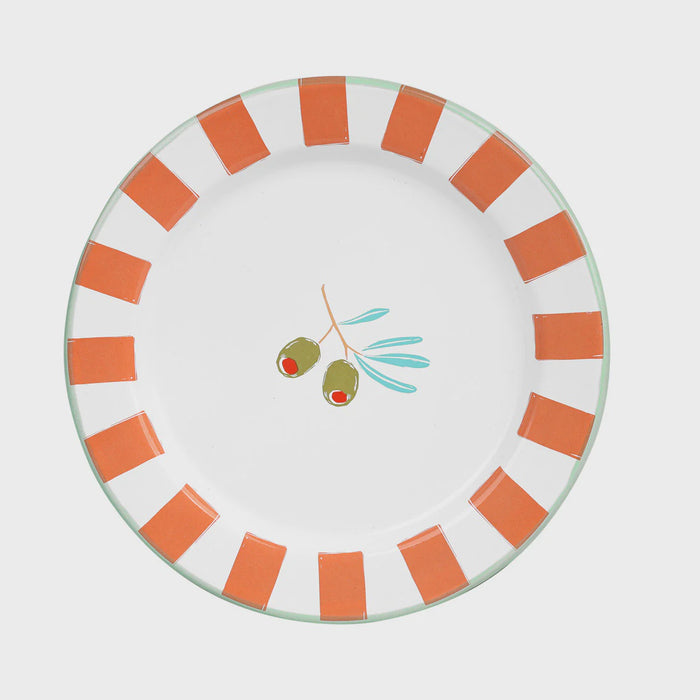 Bon Appetit 20cm Enamel Plate - Olives