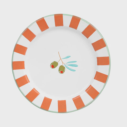 Bon Appetit 20cm Enamel Plate - Olives