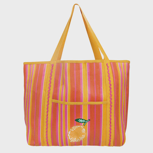 Bon Appetit Recycled Plastic Tote Bag - Lemon