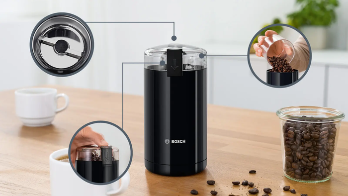Bosch Coffee Grinder, 180Watts, Black