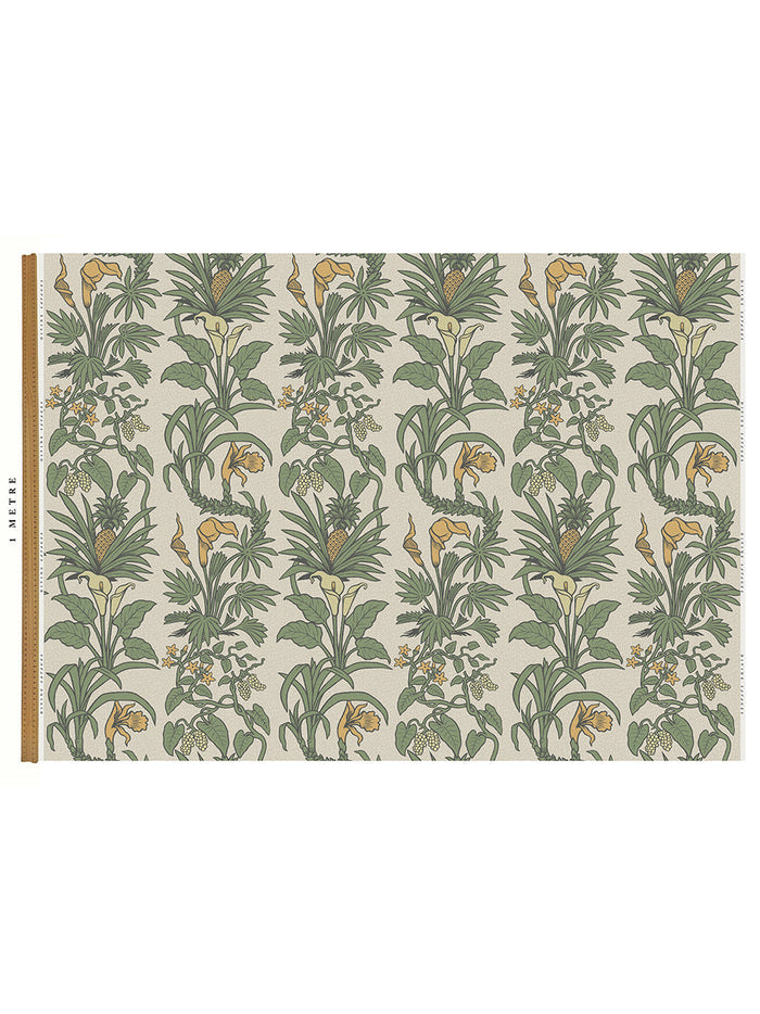 Botanize Heritage 'Palm Green' Linen Sample