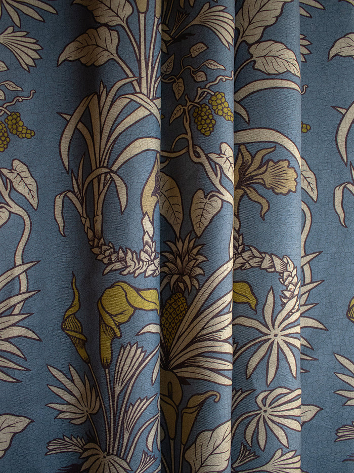 Botanize Heritage 'Whale Blue' Linen Sample