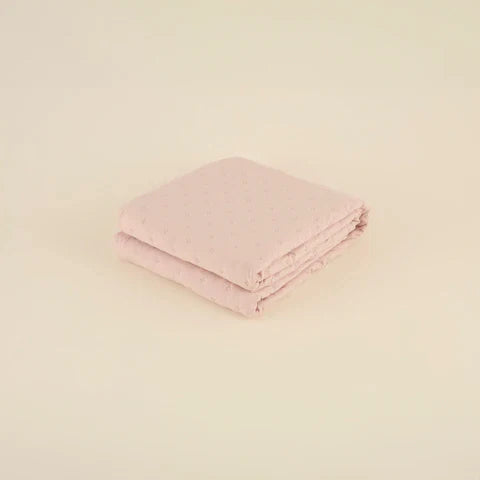 Breezy – Jeté de lit rose poudré 160 x 240 cm