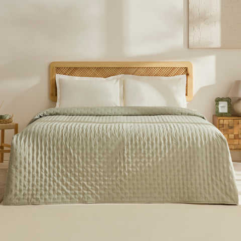 Breezy, Set de Couvre-lit, Vert Sauge