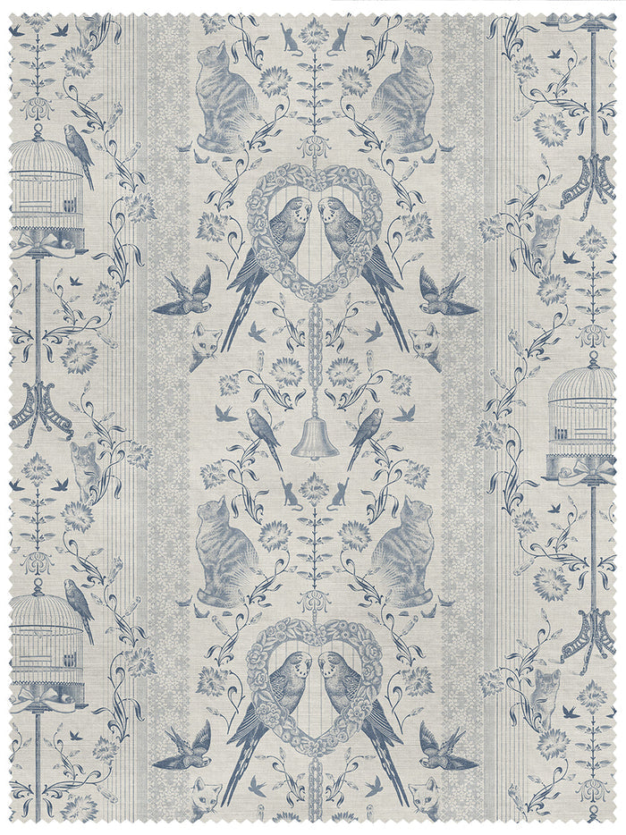 Bye Bye Birdie! 'Delft' Linen Sample