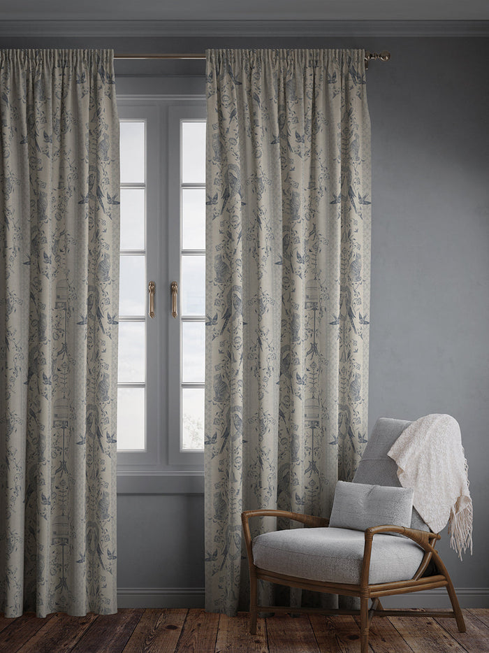 Bye Bye Birdie! 'Delft' Linen Sample