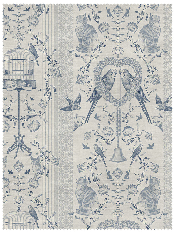Bye Bye Birdie! 'Delft' Linen Sample