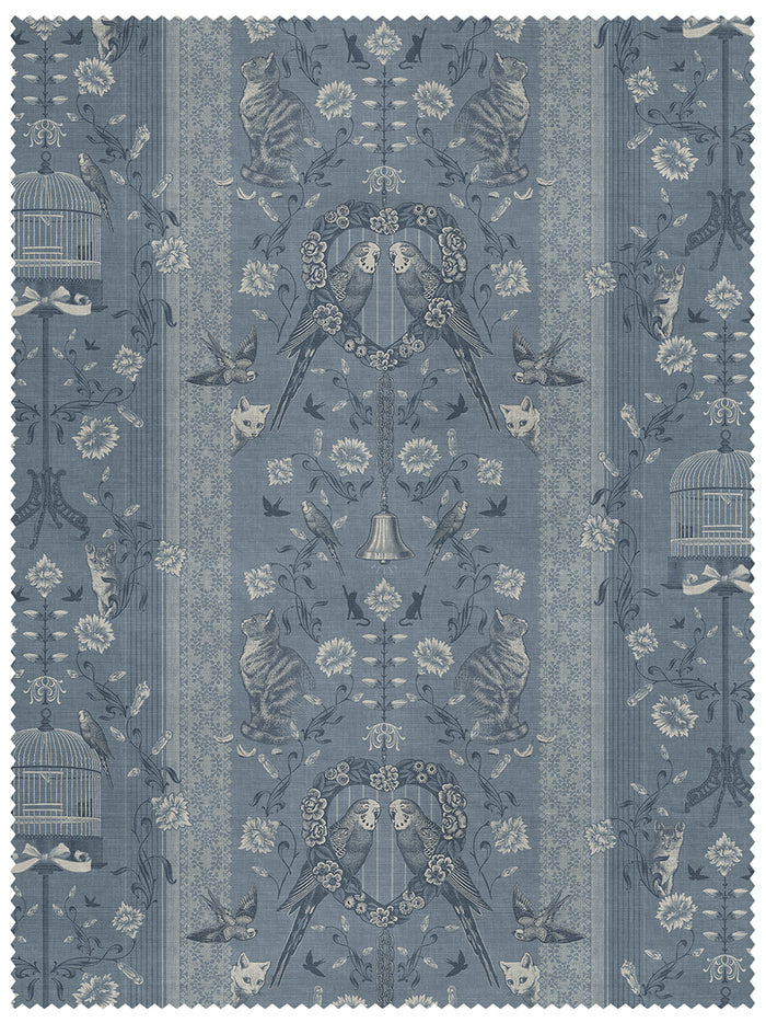 Bye Bye Birdie! 'French Blue' Linen Sample