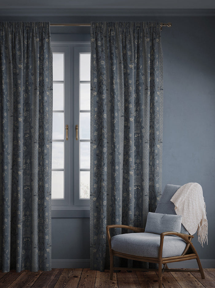 Bye Bye Birdie! 'French Blue' Linen Sample