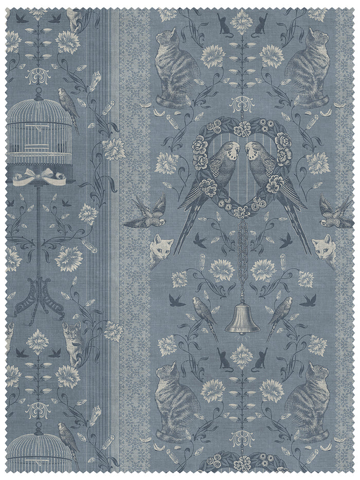 Bye Bye Birdie! 'French Blue' Linen Sample