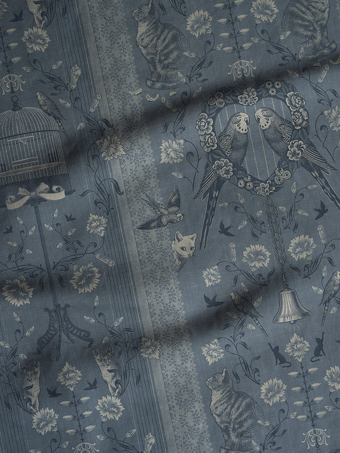 Bye Bye Birdie! 'French Blue' Linen