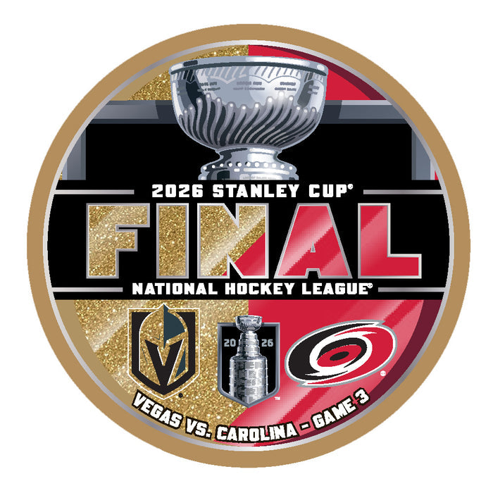 CAR vs. VGK 2026 Stanley Cup Final Match-Up Puck 6/6/2026 - Game 3