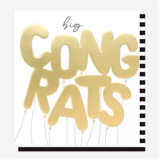 Caroline Gardner Big Congratulation Foil Balloons Greetings Card