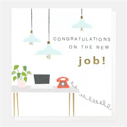 Caroline Gardner Congratulations On The New Job Greetings Card