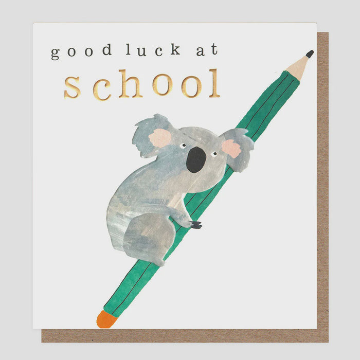 Caroline Gardner Good Luck At School Koala Greetings Card