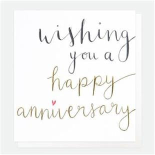 Caroline Gardner Happy Anniversary Greeting Card