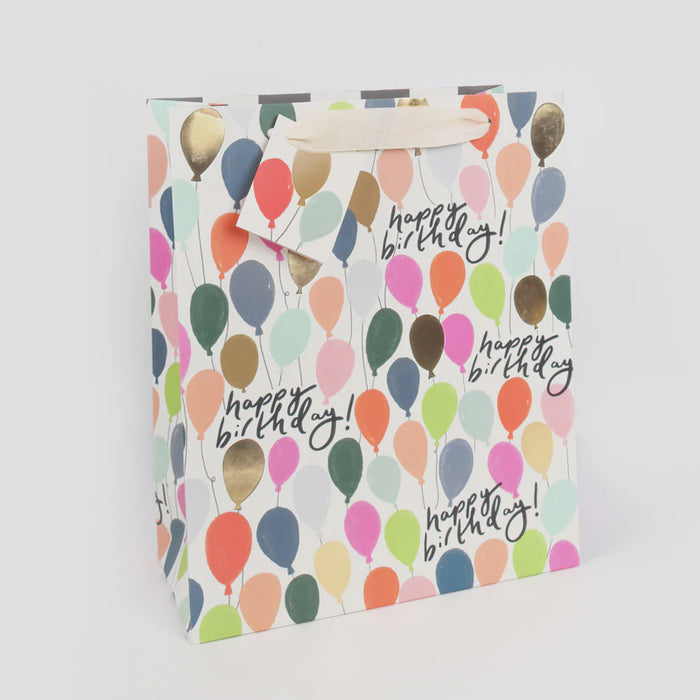Caroline Gardner Large Gift Bag - Multicoloured Balloons
