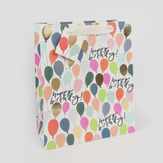 Caroline Gardner Large Gift Bag - Multicoloured Balloons