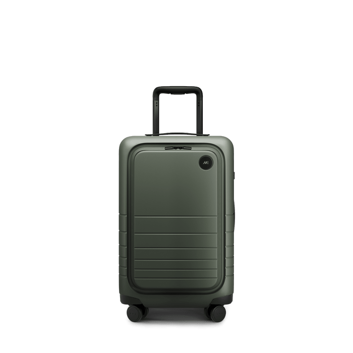 Olive Green Scaled | Front view of Carry-On Pro in Olive Green