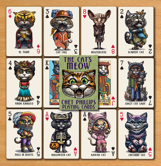 Cats Playing Cards