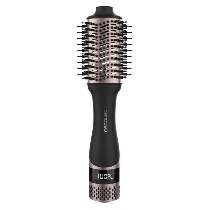Cecotec Ceramic Care Unique Touch, Hot Air brush with Display, 1200Watts, Black