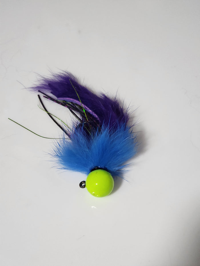 Chartreuse Blue purple