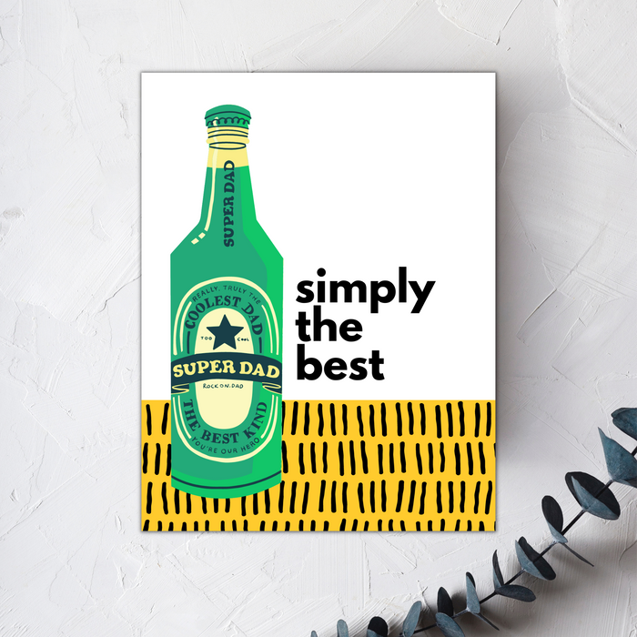 Cheers to Dad - Father's Day and Birthday Greeting Cards