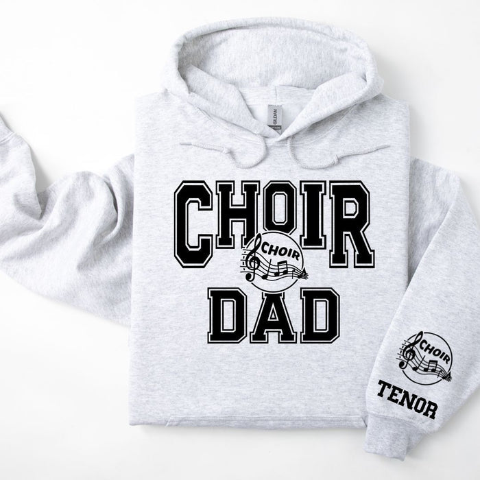 Choir Personalized Hoodie Sweatshirt for Mom, Dad or Family Supporters
