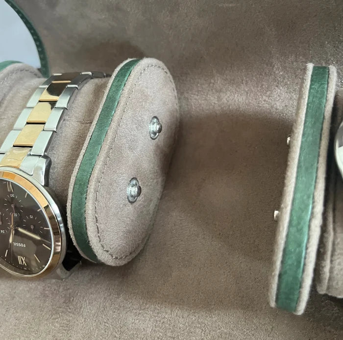 leather watch holder rustic town