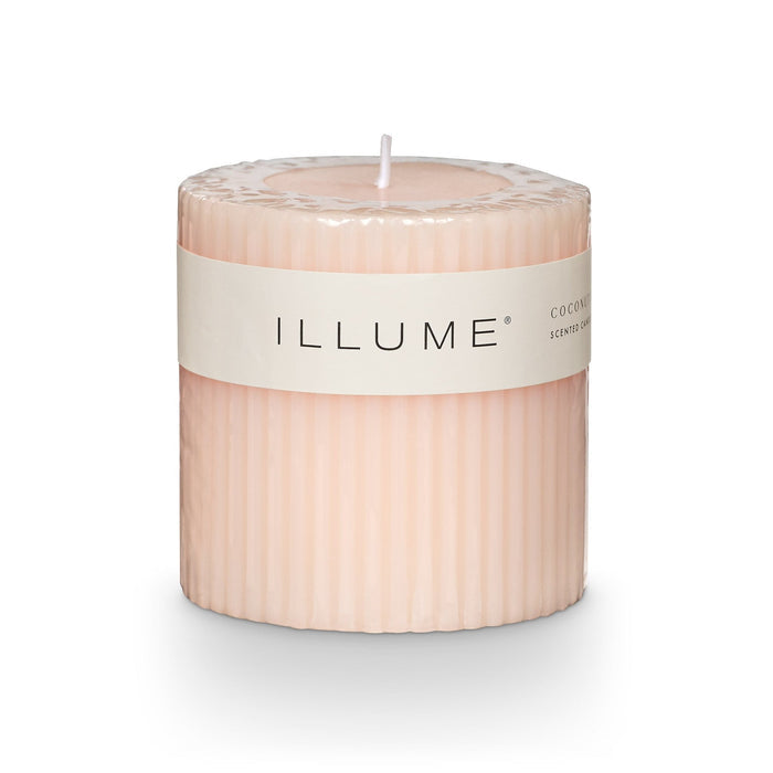 Coconut Milk Mango Small Fragranced Pillar Candle - Illume Candles - 46272051000