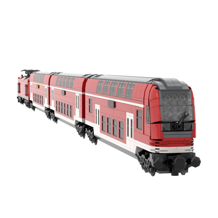DB-Doppelstockwagen der ersten Klasse Klemmbausteine-LesDiy-Klemmbausteine
