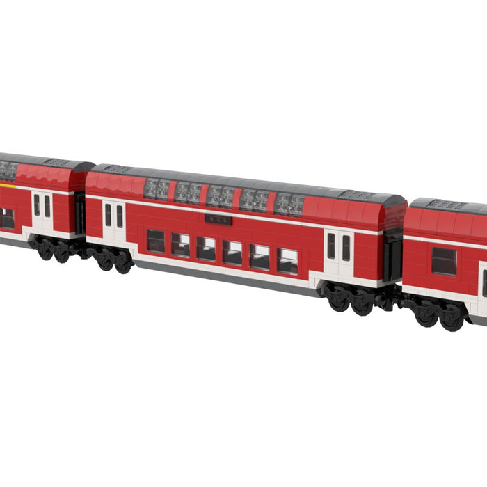 DB-Elektrische Doppelstock-Pendlerlokomotive Klemmbausteine-LesDiy-Klemmbausteine
