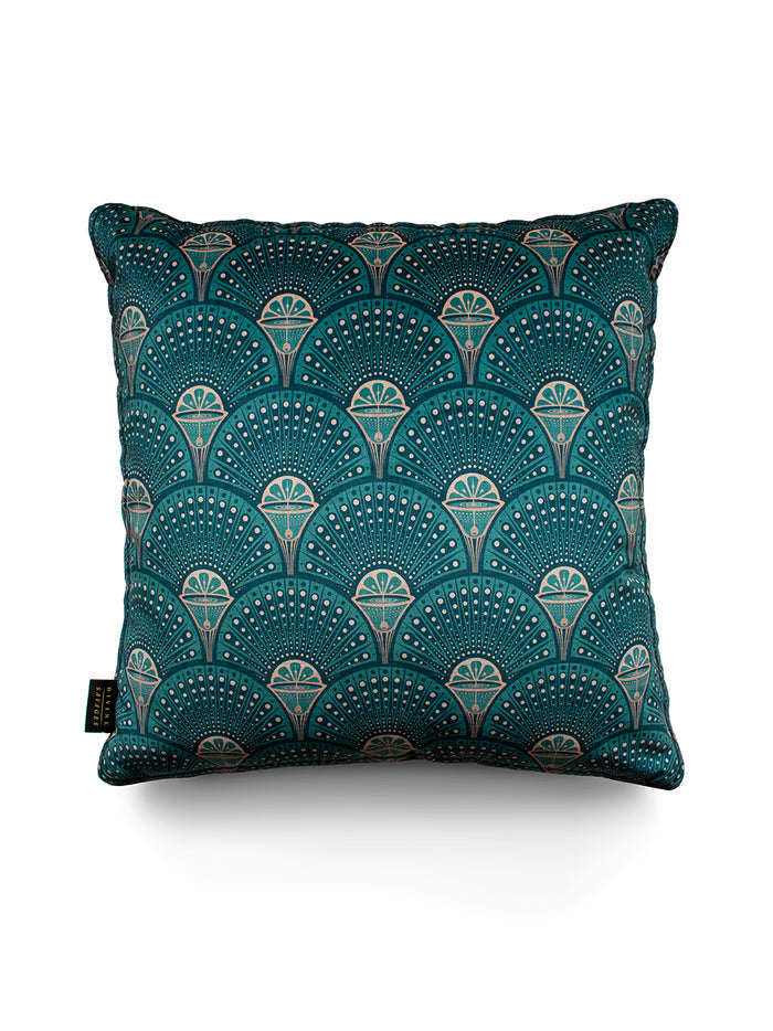 Deco Martini 'Green Gold' Velvet Cushion