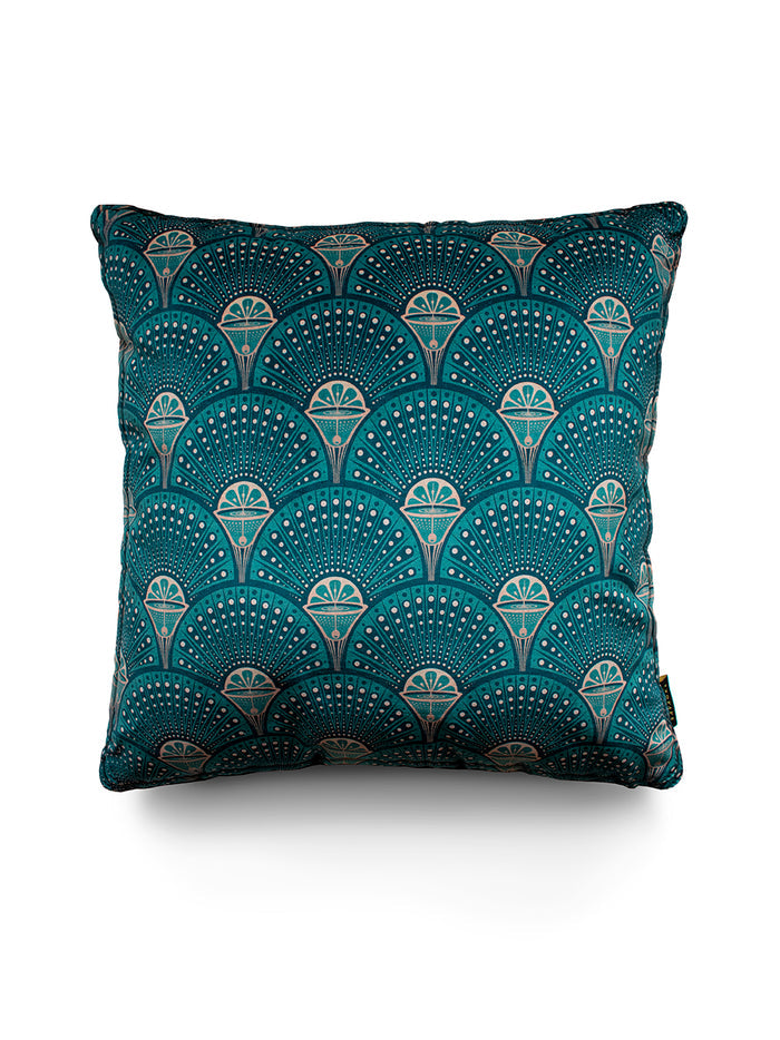Deco Martini 'Green Gold' Velvet Cushion