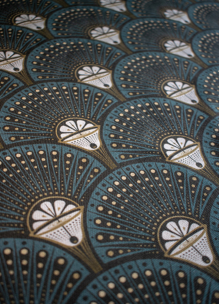 Deco Martini 'Teal' Linen Sample