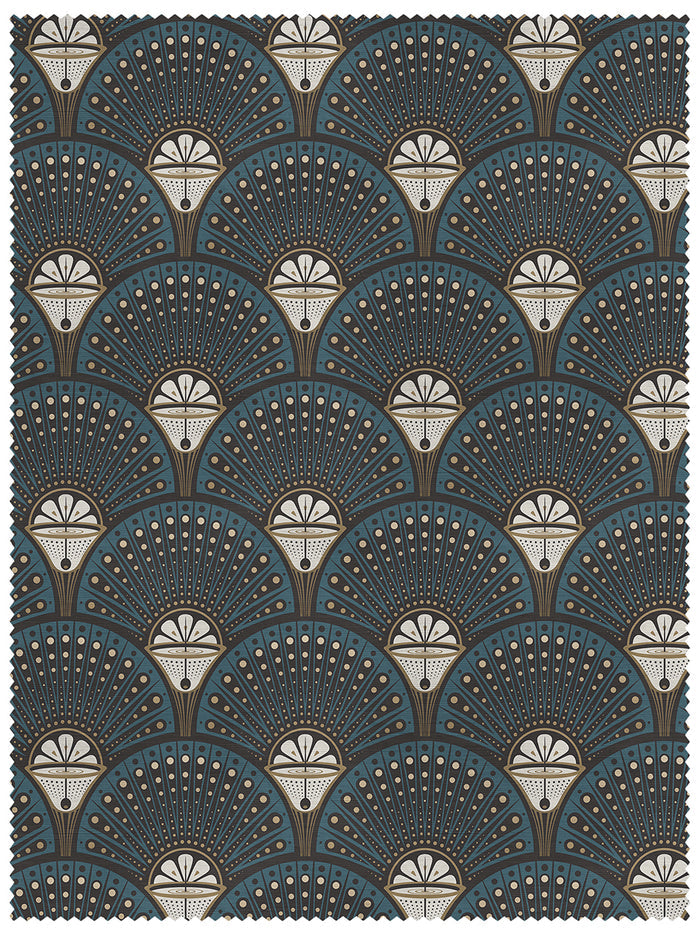 Deco Martini 'Teal' Linen Sample