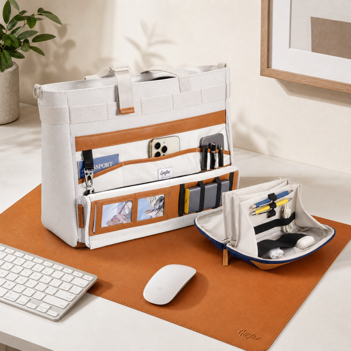 DeskMate Desk Sharing Bag – Portable Organizer for Hot Desking & Shared Offices
