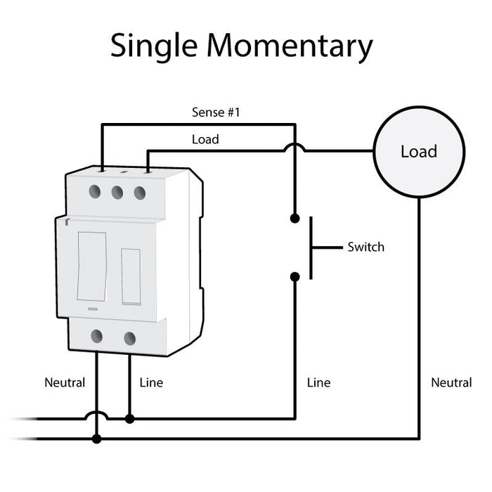 Dimmer DIN Rail Module Diagram 3