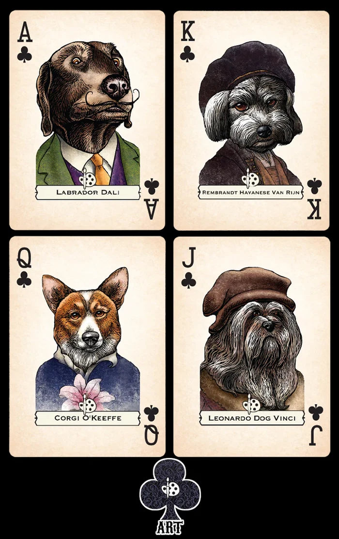 Dogs Playing Cards