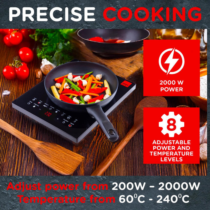 - Buy Now Electric Digital Induction Hob 8 Adjustable Temperature
