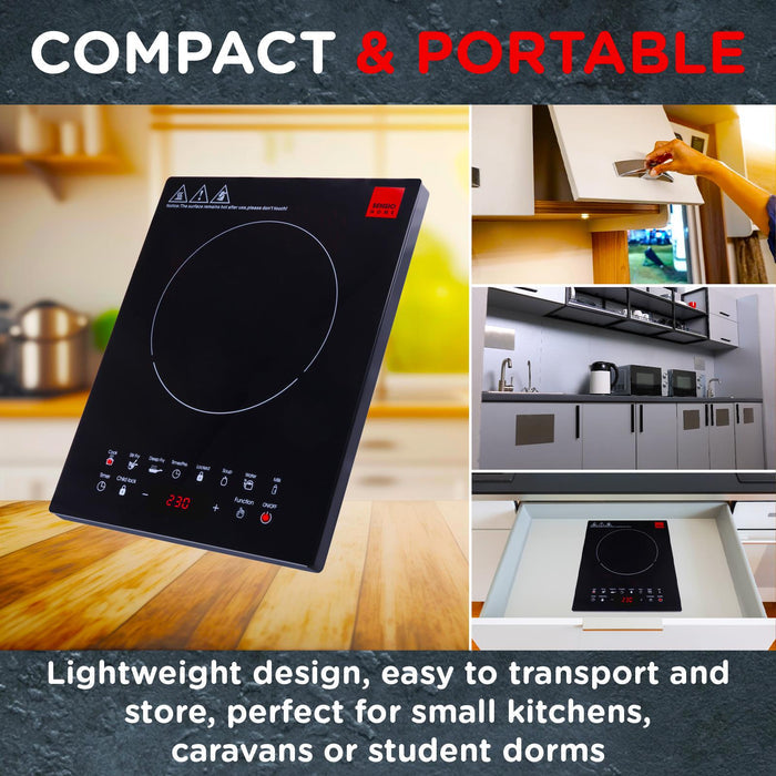 - Buy Now Electric Digital Induction Hob 8 Adjustable Temperature